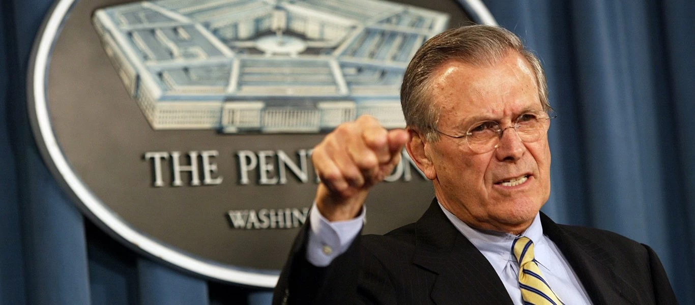 Πέθανε ο Ντόναλντ Ράμσφελντ - Διετέλεσε υπουργός άμυνας επί της εισβολής στο Ιράκ